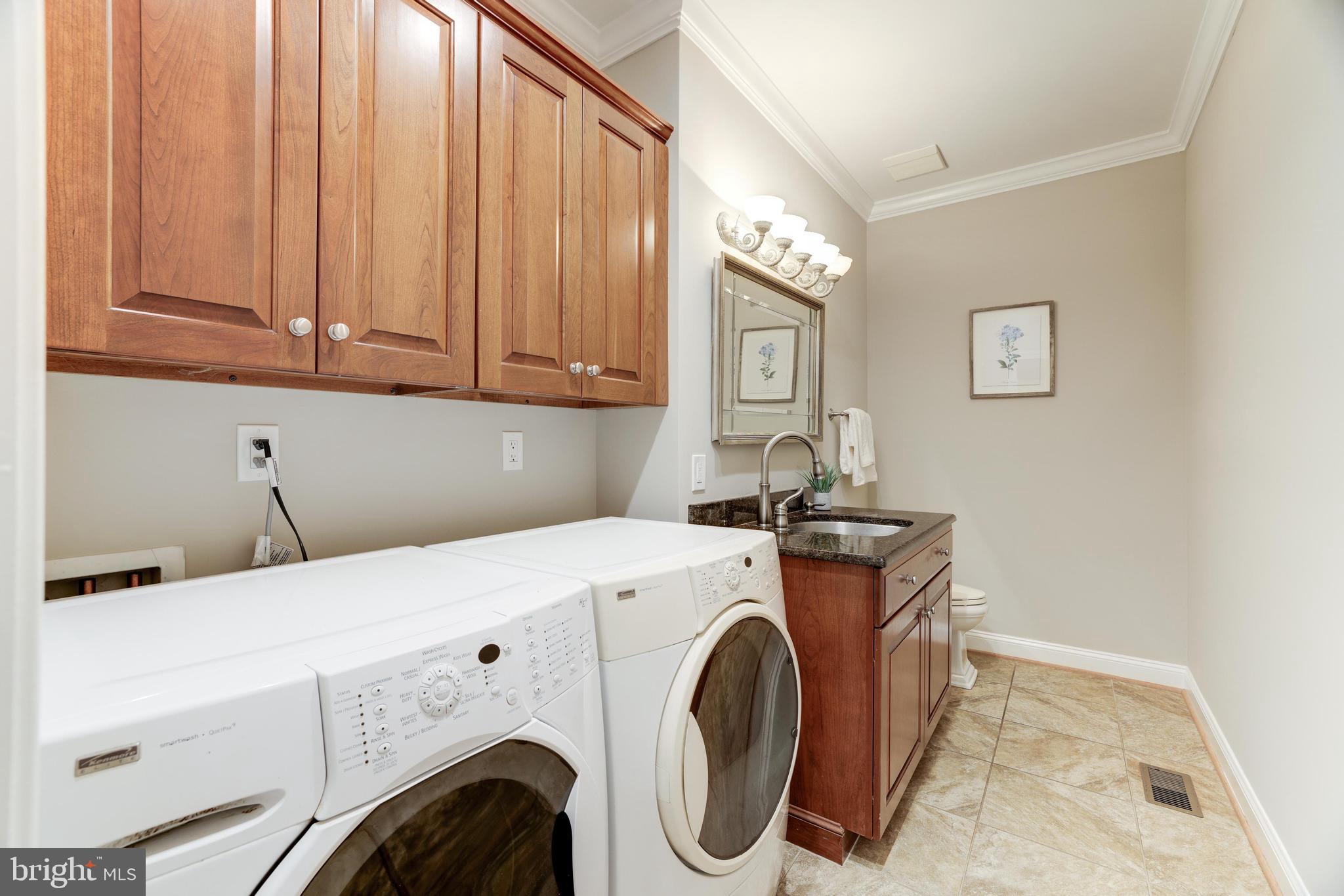 2548 Five Oaks Road Vienna, VA 22181 - Photo 32 of 101 Separate Laundry Room with Additional Half Bath