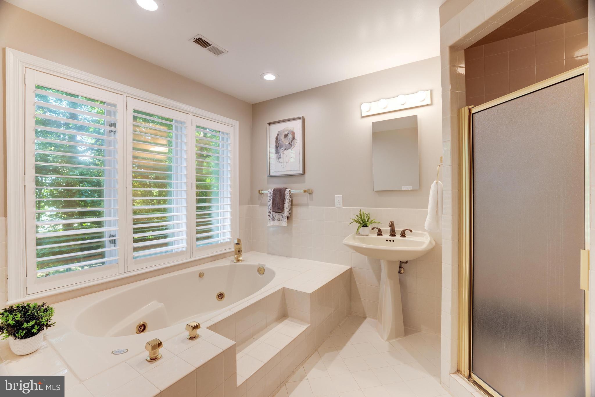 2548 Five Oaks Road Vienna, VA 22181 - Photo 41 of 101 Large Primary Bathroom w soaking tub