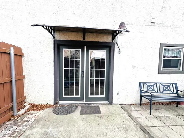 a view of a front door of house