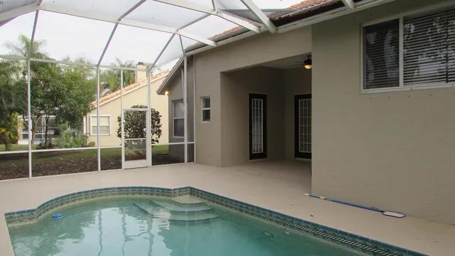 a view of a balcony with dining area