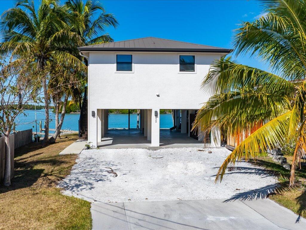 a view of a house with a patio