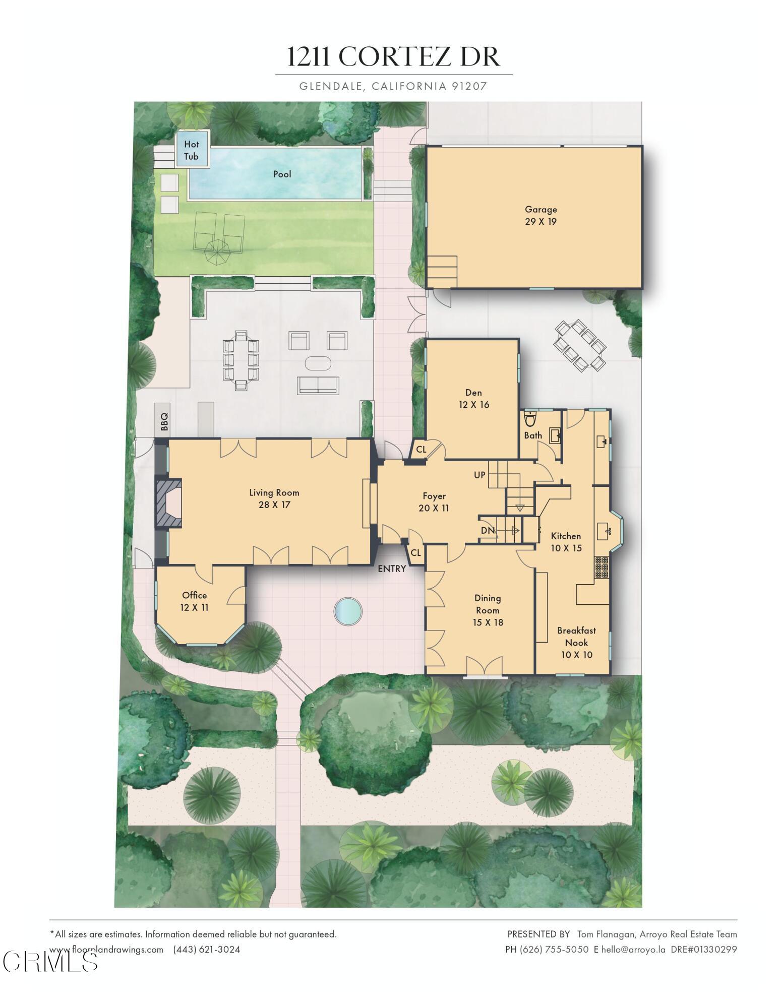 1211 Cortez Drive Glendale, CA 91207 - Photo 50 of 51 a view of a floor plan