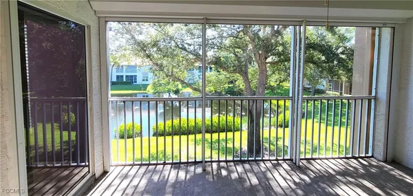 a view of a porch