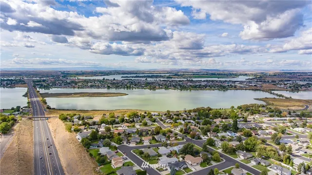 an aerial view of a city