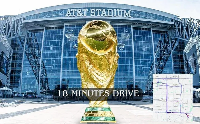 a front view of a building