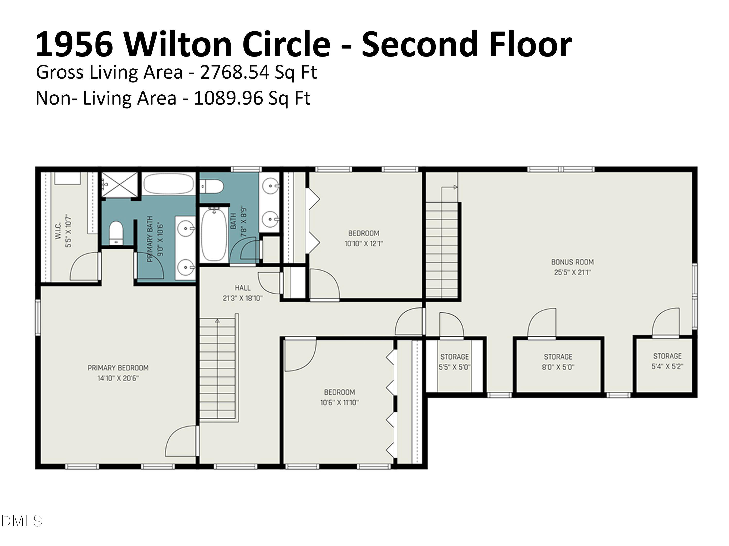 1956 Wilton Circle Raleigh, NC 27615 - Photo 50 of 54 Second Floor