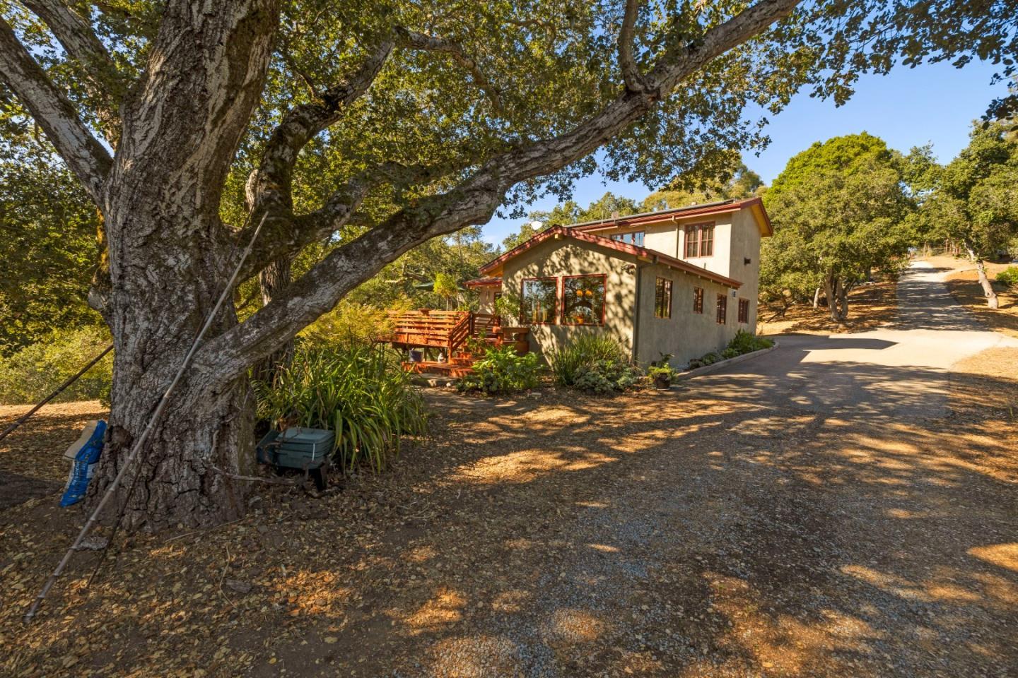 4710 North Rodeo Gulch Road Soquel, CA 95073 - Photo 37 of 97 a view of a tree in the middle of a yard