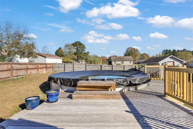 a view of a terrace with chairs