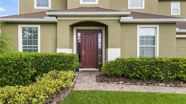 a front view of a house