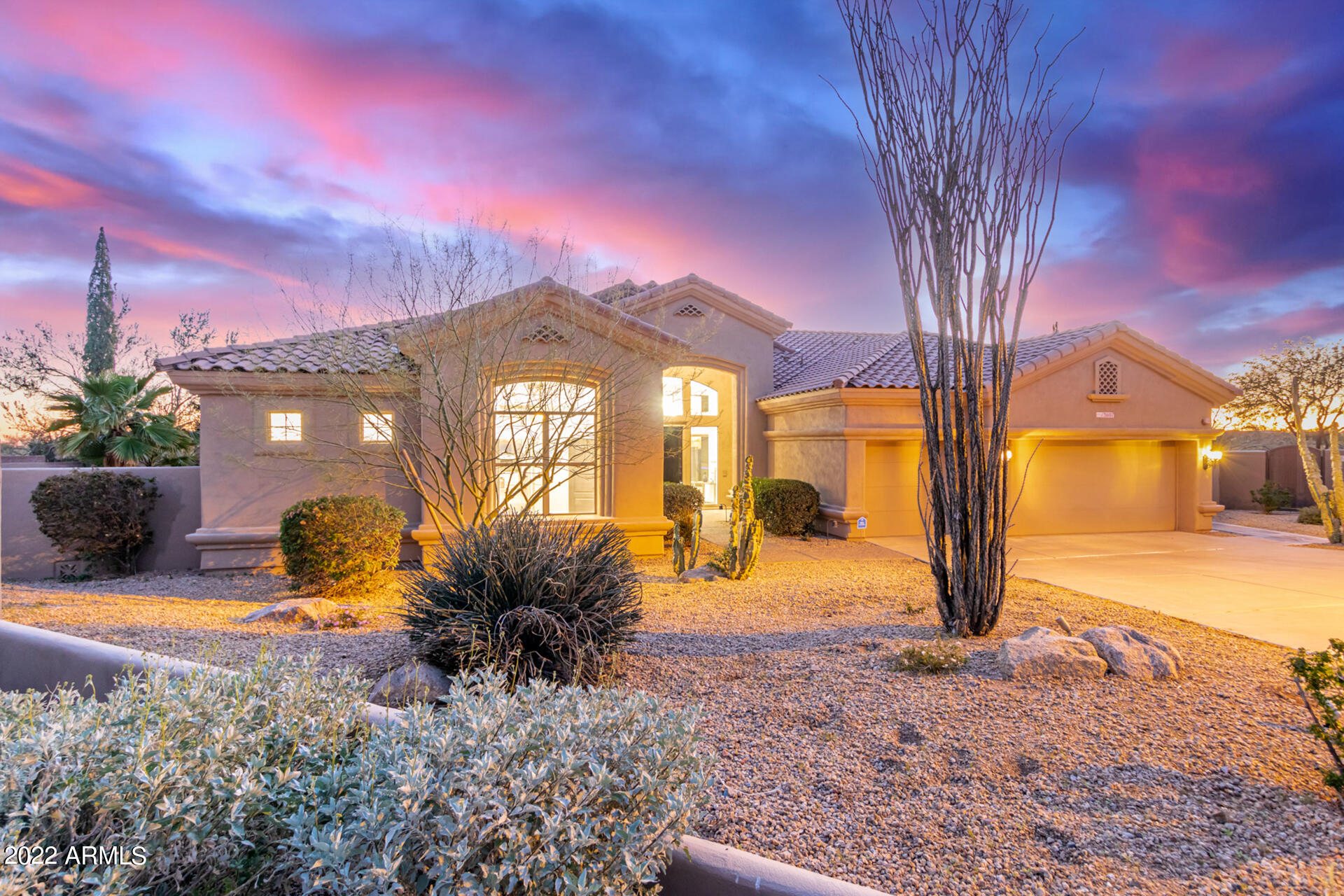 13607 East Geronimo Road Scottsdale, AZ 85259 - Photo 58 of 85 Beautiful lighting at night.