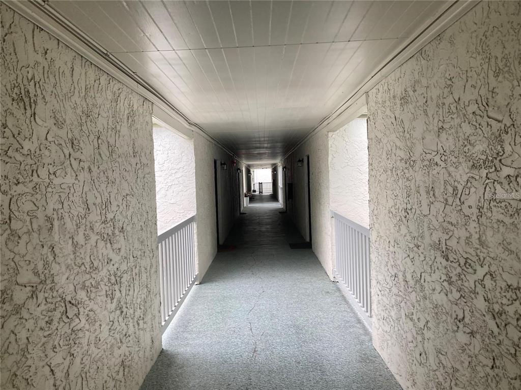 4611 West North B Street, Unit 220 Tampa, FL 33609 - Photo 6 of 11 a view of hallway with windows
