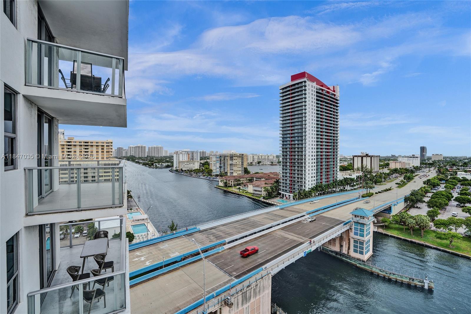 4010 South Ocean Drive, Unit R908 Hollywood, FL 33019 - Photo 28 of 53 a city view from a balcony
