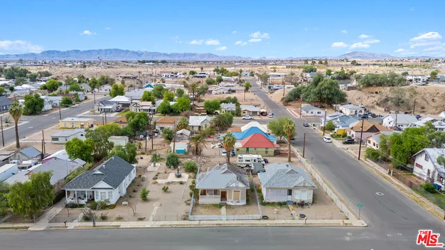 an aerial view of a city