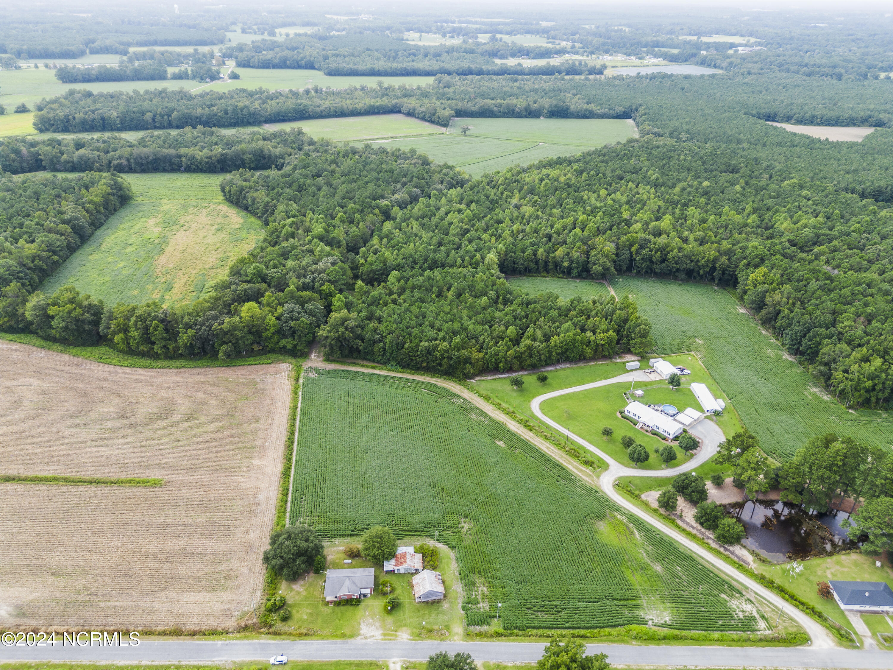 213 Mutt Griffin Road Pink Hill, NC 28572 - Photo 4 of 33 Drone Aerial