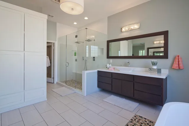 a view of outdoor space with garden