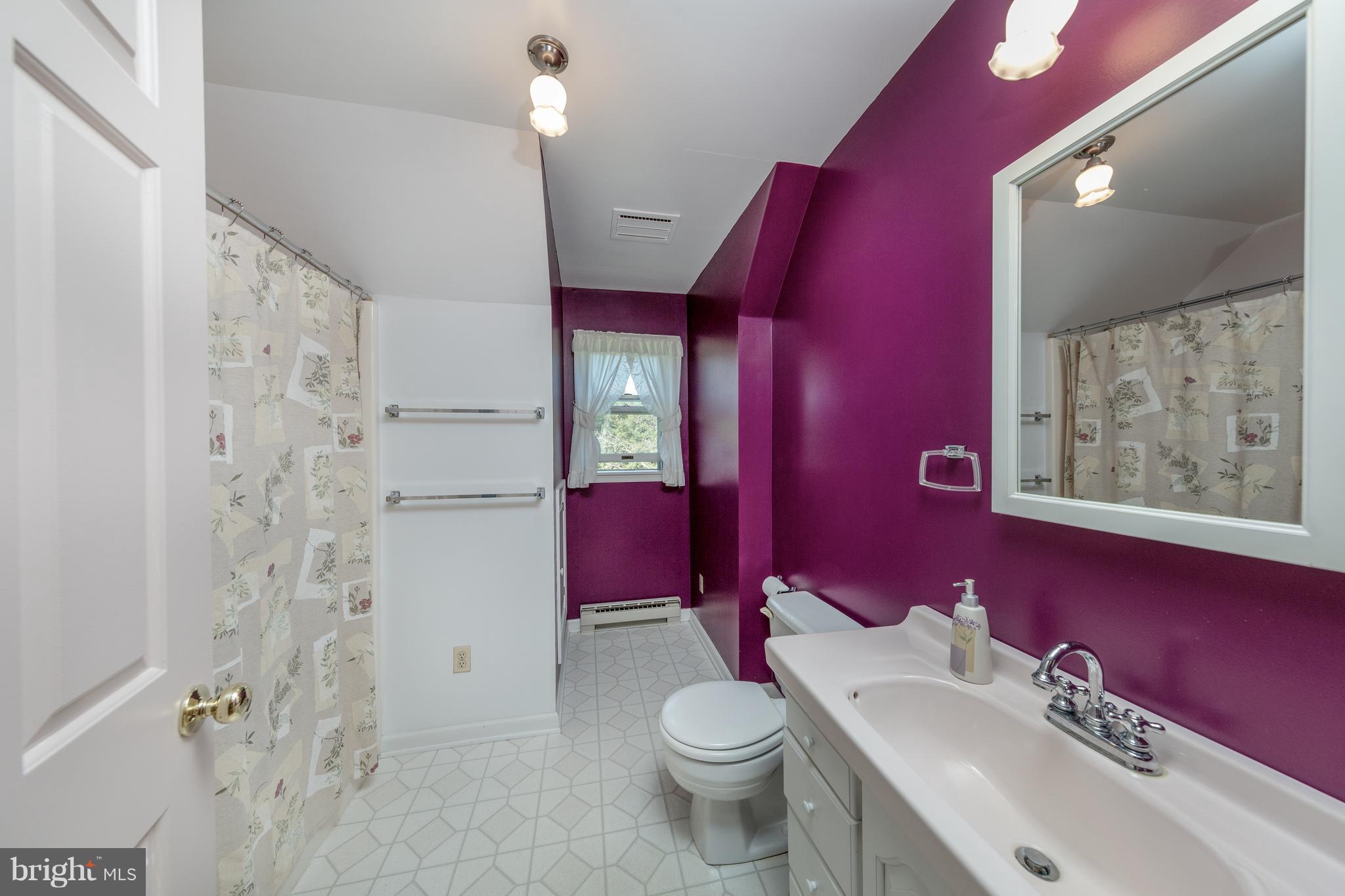 18257 Falls Road Hampstead, MD 21074 - Photo 19 of 49 a bathroom with a toilet a sink and mirror
