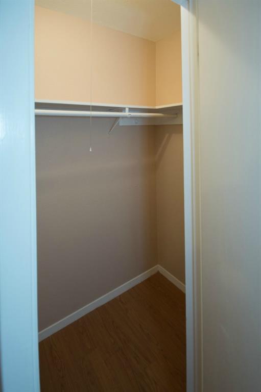 400 West 34th Street, Unit 102 Austin, TX 78705 - Photo 3 of 10 Walk in closet featuring attic access and dark wood-style flooring