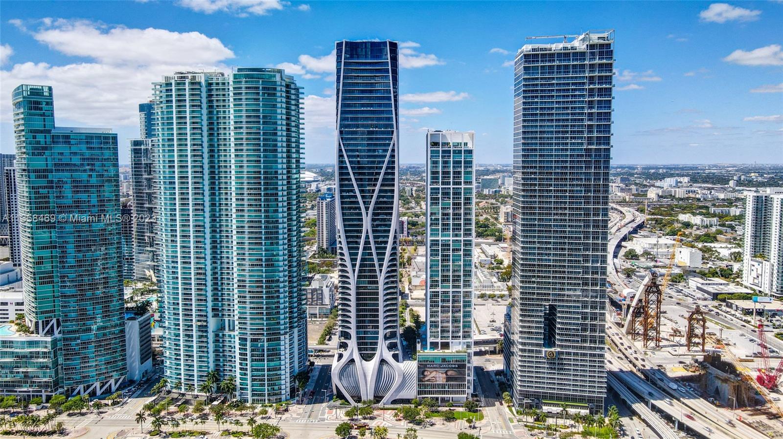 1000 Biscayne Boulevard, Unit 2802 Miami, FL 33132 - Photo 37 of 38 a view of a city with tall buildings