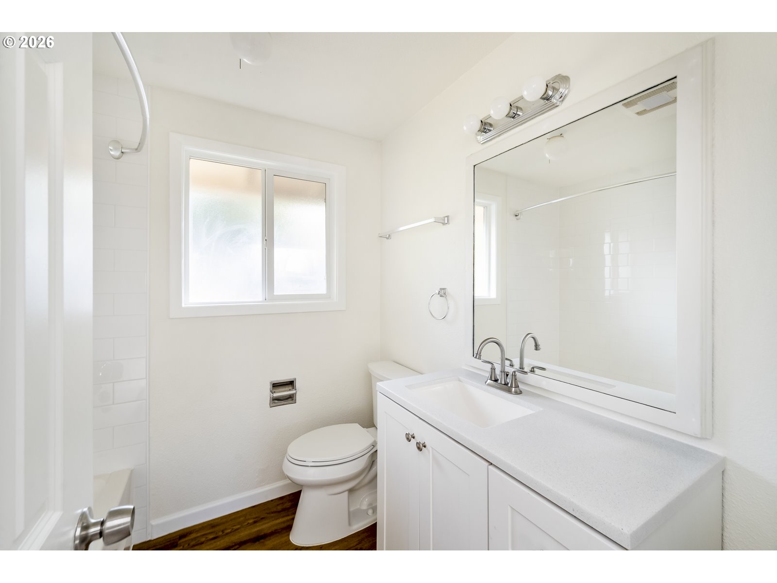 500 Depot Street Fairview, OR 97024 - Photo 18 of 28 a bathroom with a sink a toilet and a mirror