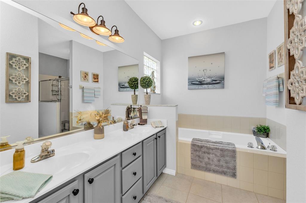 24439 Buckingham Way Punta Gorda, FL 33980 - Photo 15 of 42 a bathroom with a tub sink and mirror
