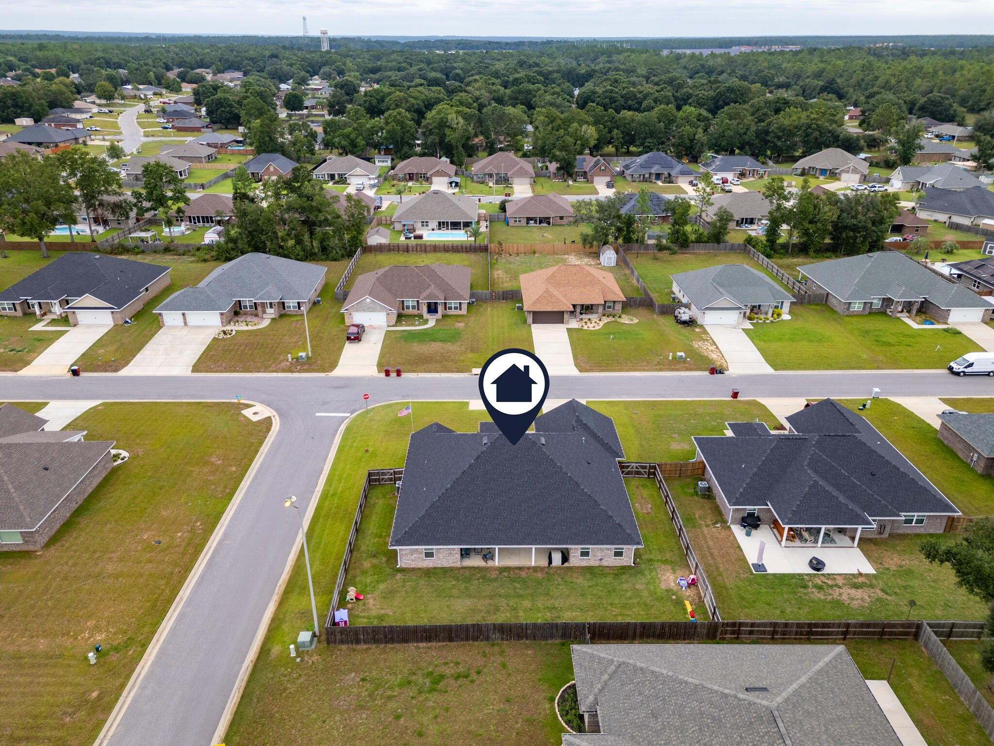 9180 Tara Circle Milton, FL 32583 - Photo 53 of 56 a view of swimming pool with outdoor space and seating area