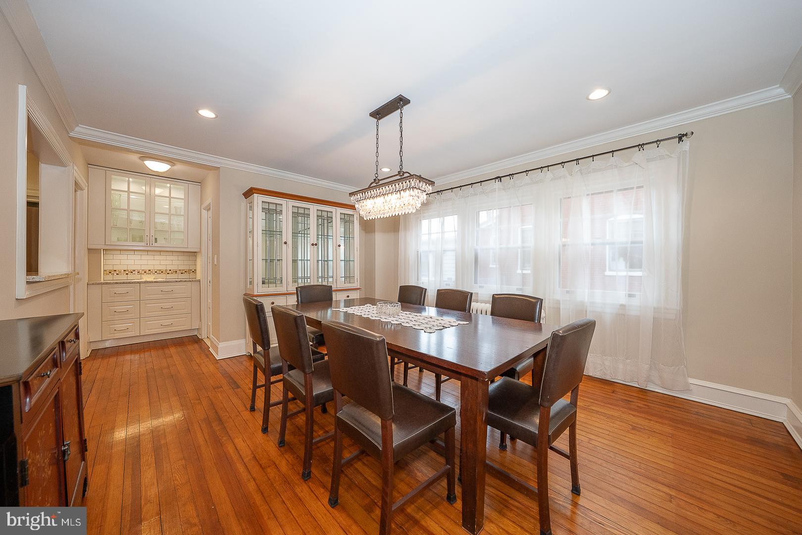 124 Grandview Road Ardmore, PA 19003 - Photo 13 of 65 a view of a dining room with furniture window and wooden floor
