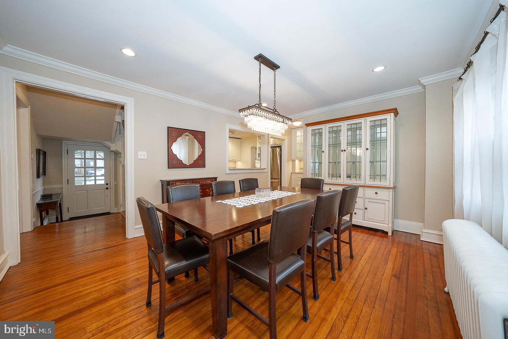 124 Grandview Road Ardmore, PA 19003 - Photo 14 of 65 a view of a dining room with furniture window and wooden floor