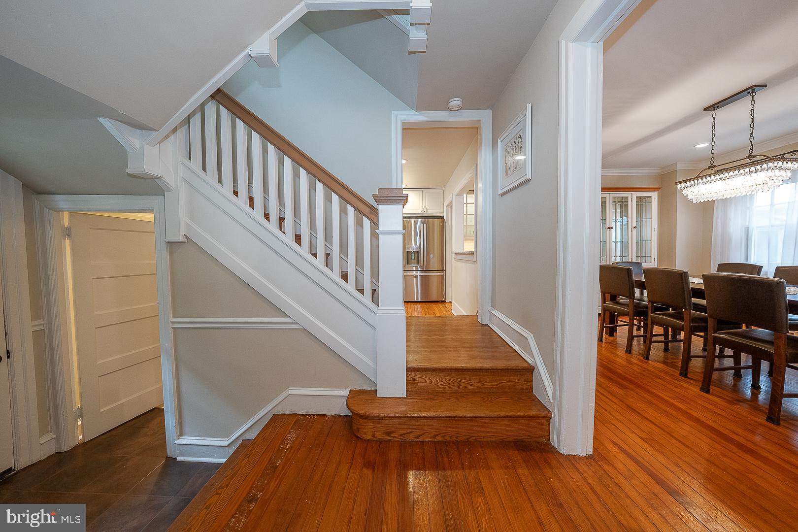 124 Grandview Road Ardmore, PA 19003 - Photo 5 of 65 a view of entryway and dining room with wooden floor