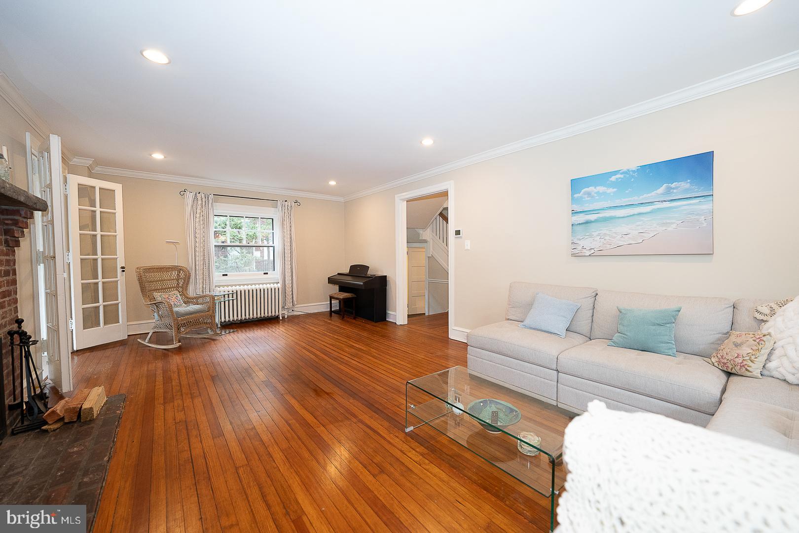124 Grandview Road Ardmore, PA 19003 - Photo 9 of 65 a living room with furniture and a wooden floor