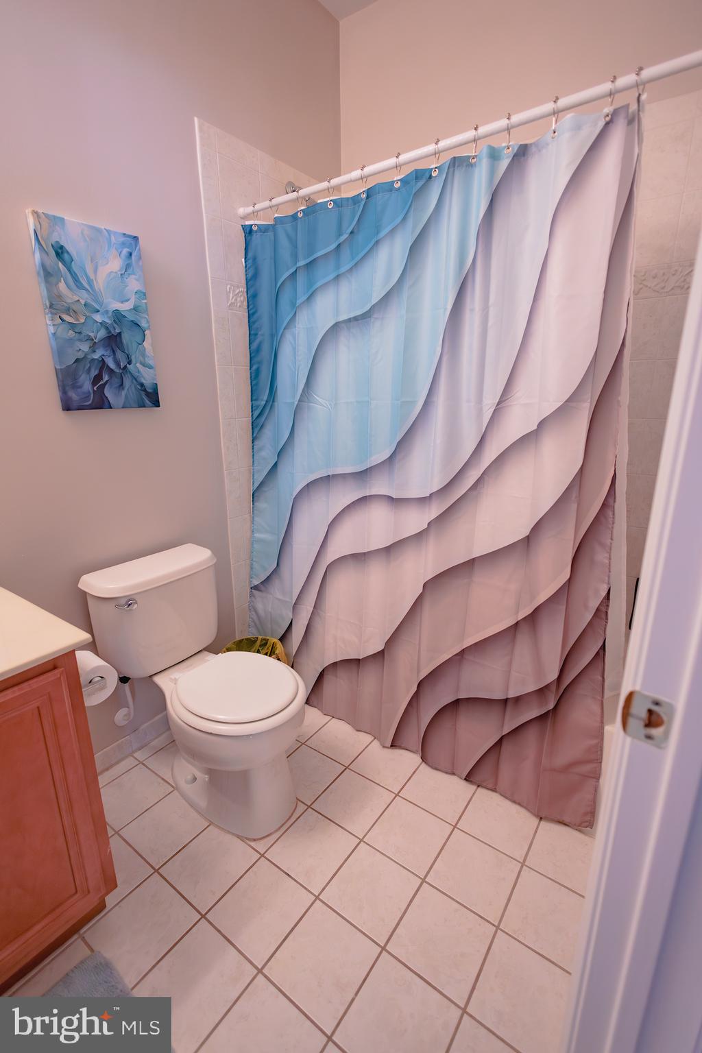 302 Gosling Way Glassboro, NJ 08028 - Photo 29 of 37 a bathroom with a toilet and a shower curtain