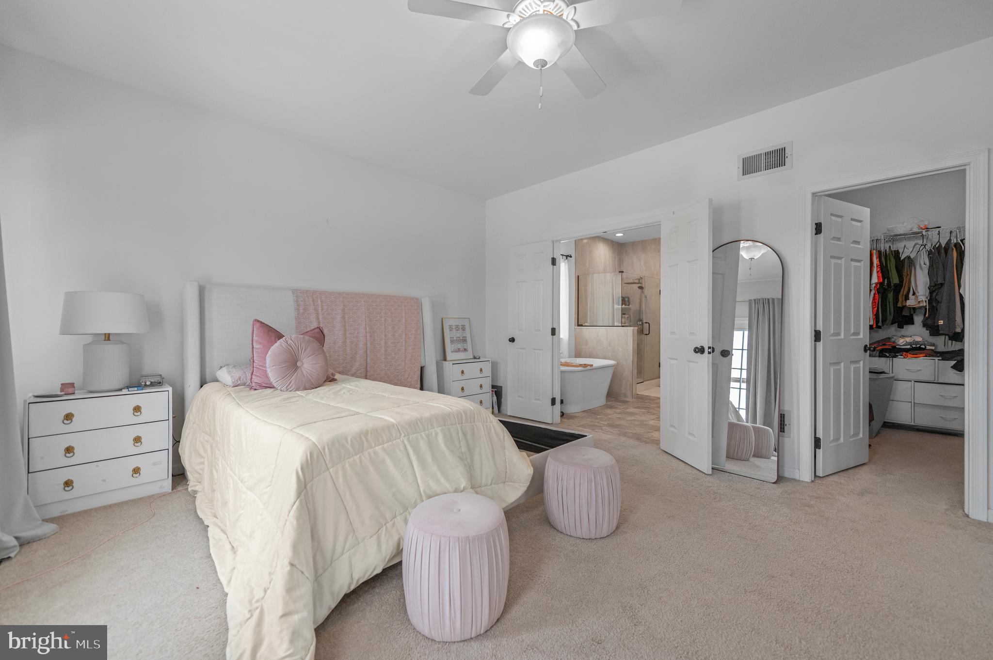 2004 Prout Farm Road Pottstown, PA 19464 - Photo 27 of 53 a bedroom with a bed and a chandelier