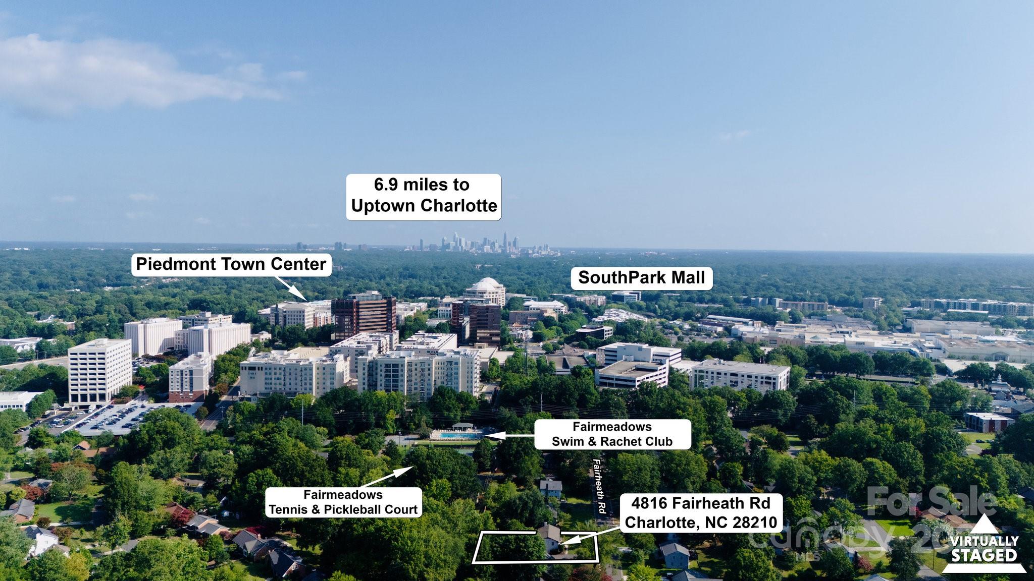 4816 Fairheath Road Charlotte, NC 28210 - Photo 35 of 35 a view of a city