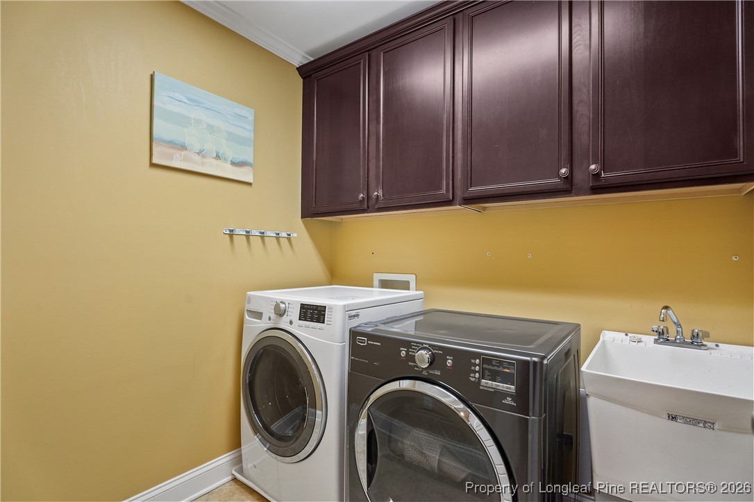 38 Overview Court Spring Lake, NC 28390 - Photo 32 of 50 a utility room with dryer and washer
