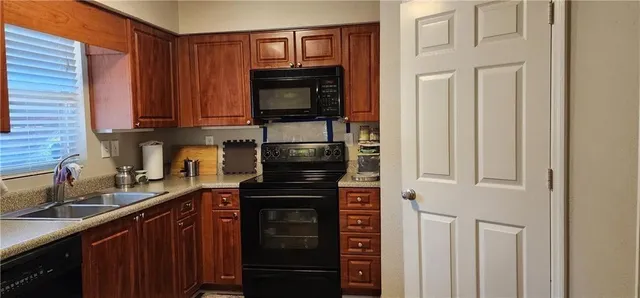 a view of a room with a window