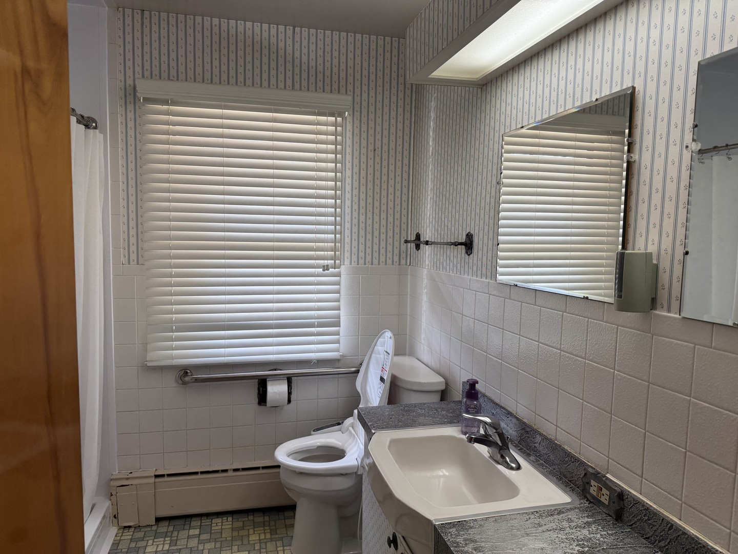 700 Garfield Road Harvard, IL 60033 - Photo 13 of 37 a bathroom with a sink a toilet and mirror