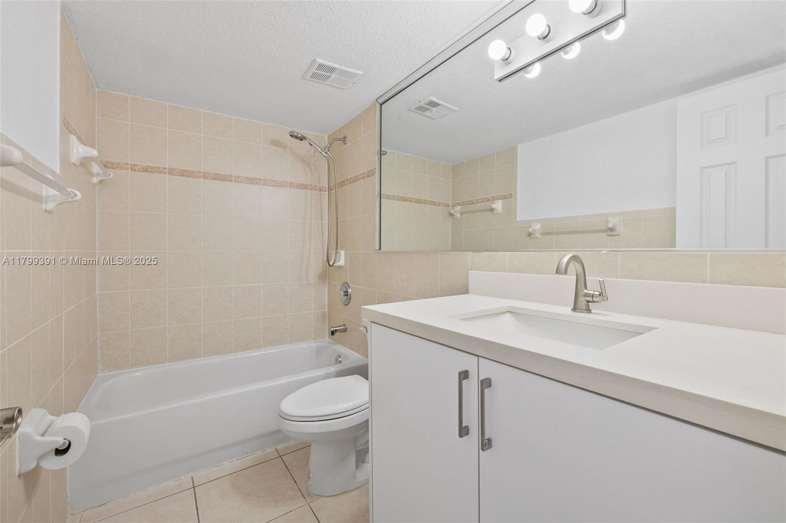 8401 Northwest 8th Street, Unit 401 Miami, FL 33126 - Photo 26 of 35 a bathroom with a sink a toilet and shower