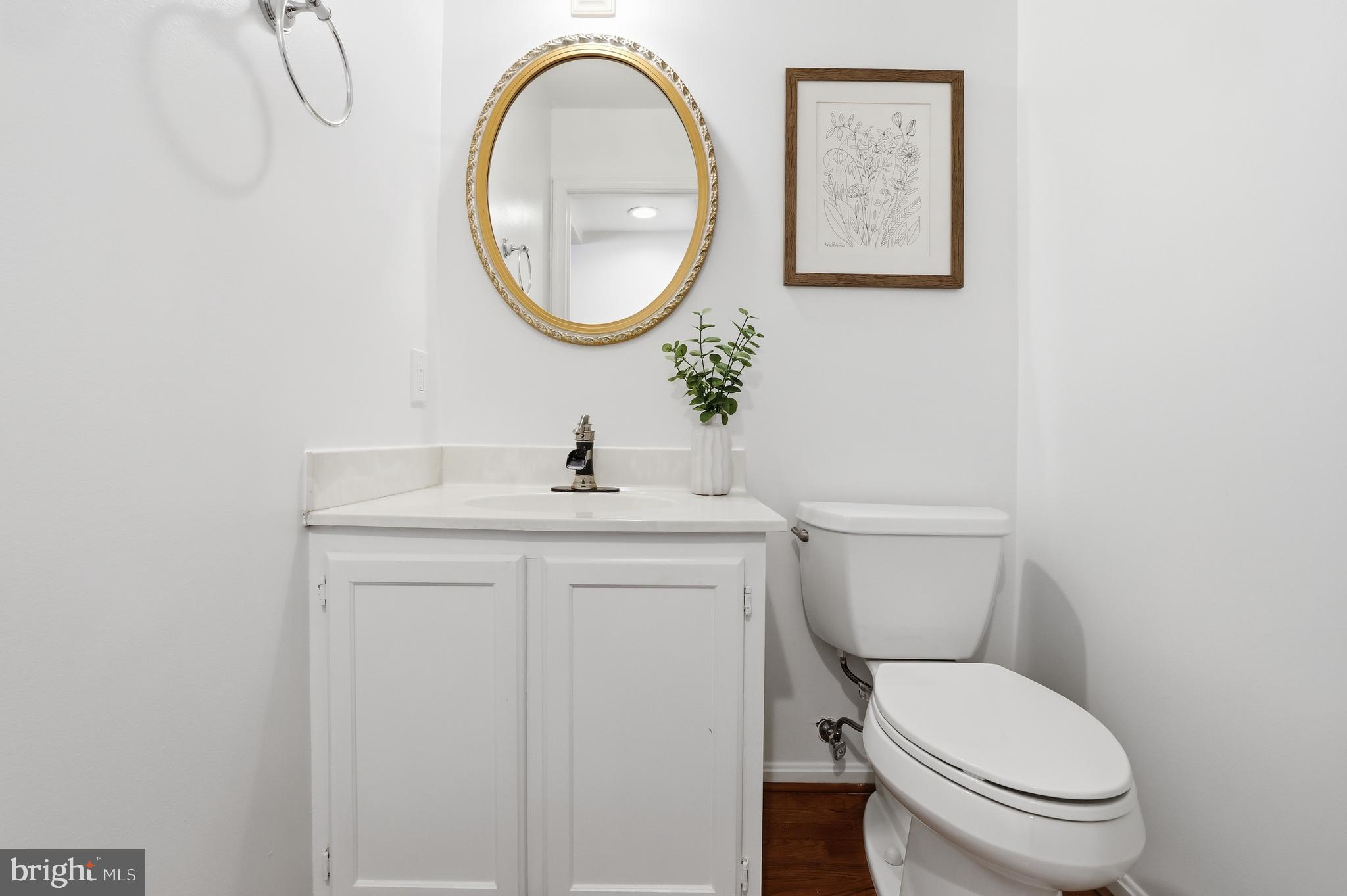 15029 Shamrock Ridge Road Silver Spring, MD 20906 - Photo 19 of 44 a bathroom with a toilet a sink and a mirror