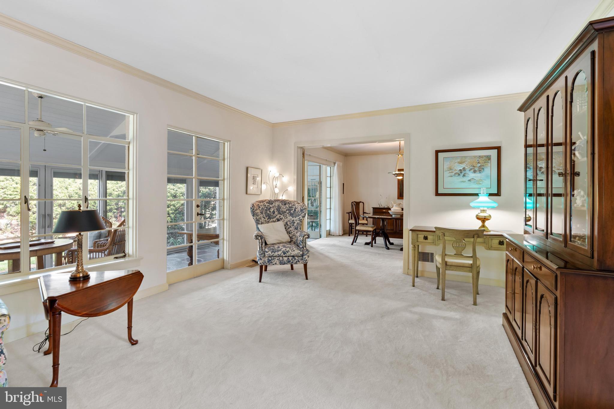 129 School Road Wilmington, DE 19803 - Photo 10 of 53 Living room leads to formal dining room