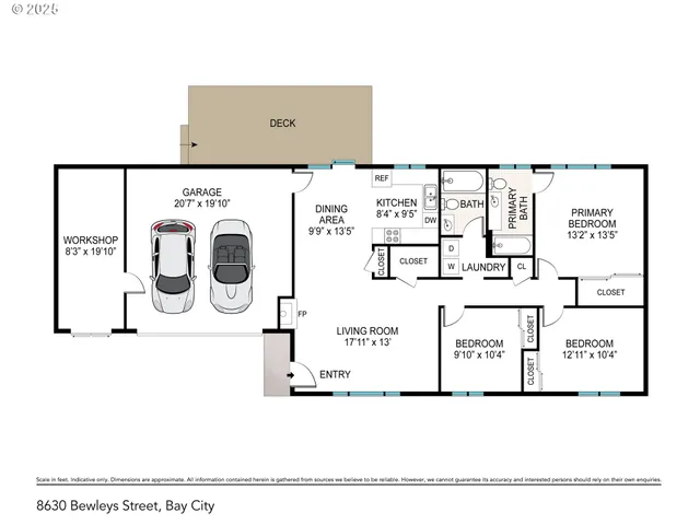 $430,000 | 8630 Bewley Street, Bay City, OR 97107