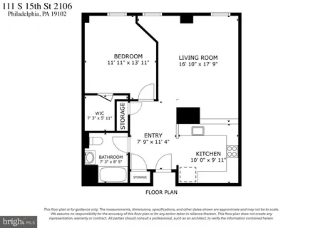 $250,000 | 111 South 15th Street, Unit 2106, Philadelphia, PA 19102