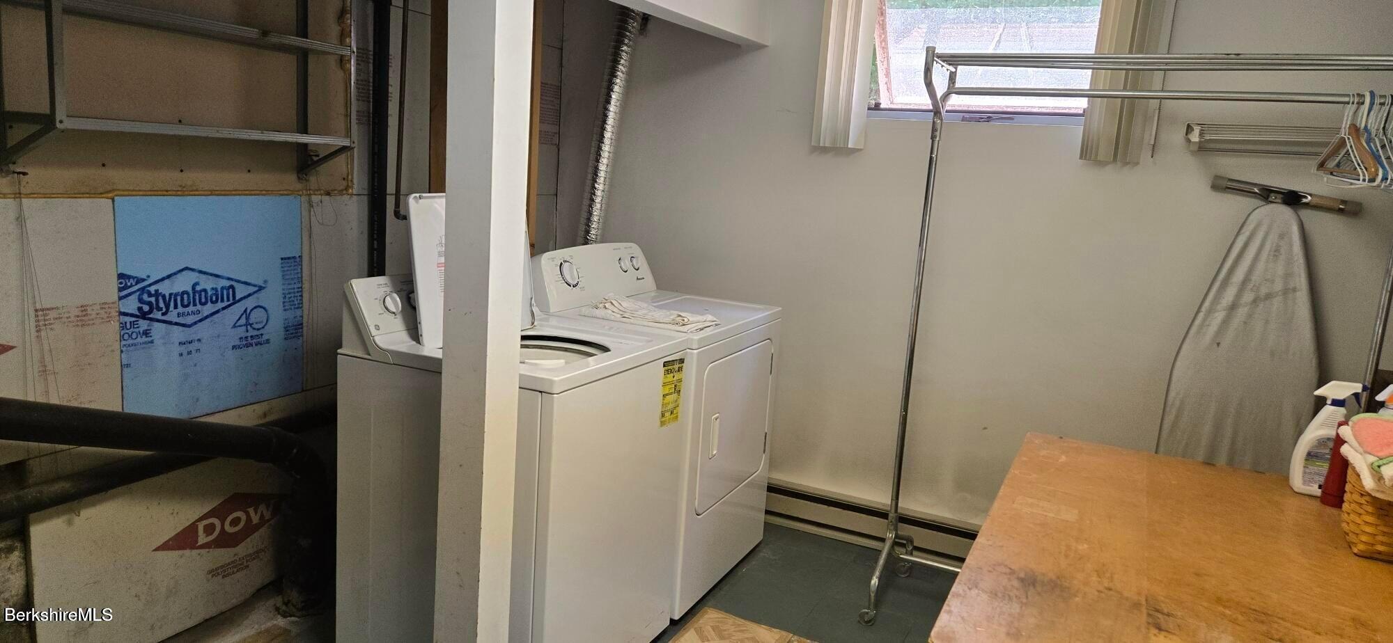 364 Otis Road Becket, MA 01223 - Photo 7 of 8 a utility room with dryer and washer