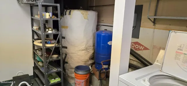 a view of storage and utility room