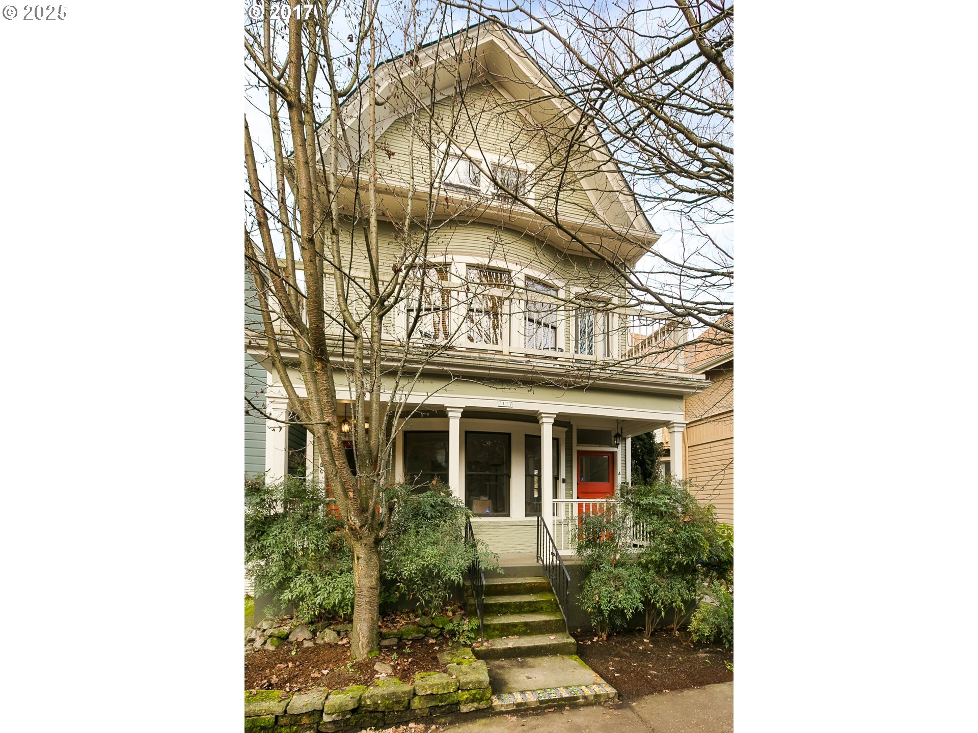 a front view of a house