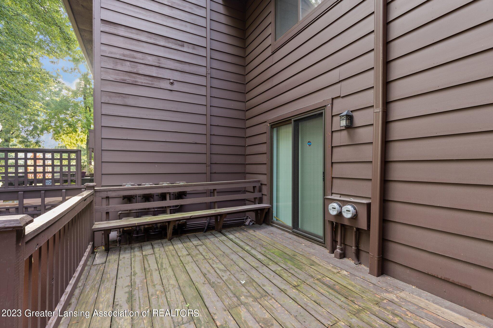 205 East Jolly Road, Unit 2 Lansing, MI 48910 - Photo 19 of 21 Back Deck