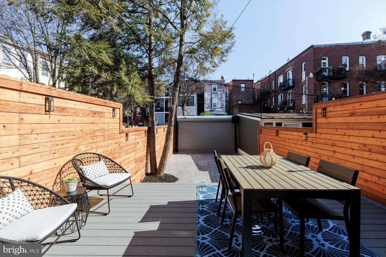 123 5th Street Northeast Washington, DC 20002 - Photo 25 of 77 Rear deck and courtyard