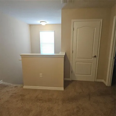 an empty room with window