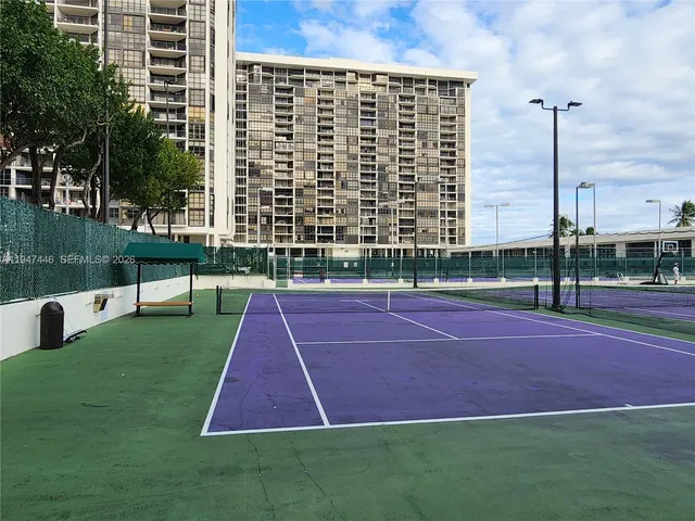 a view of a basketball court