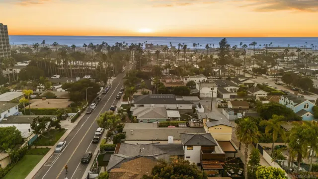 a view of city and mountain