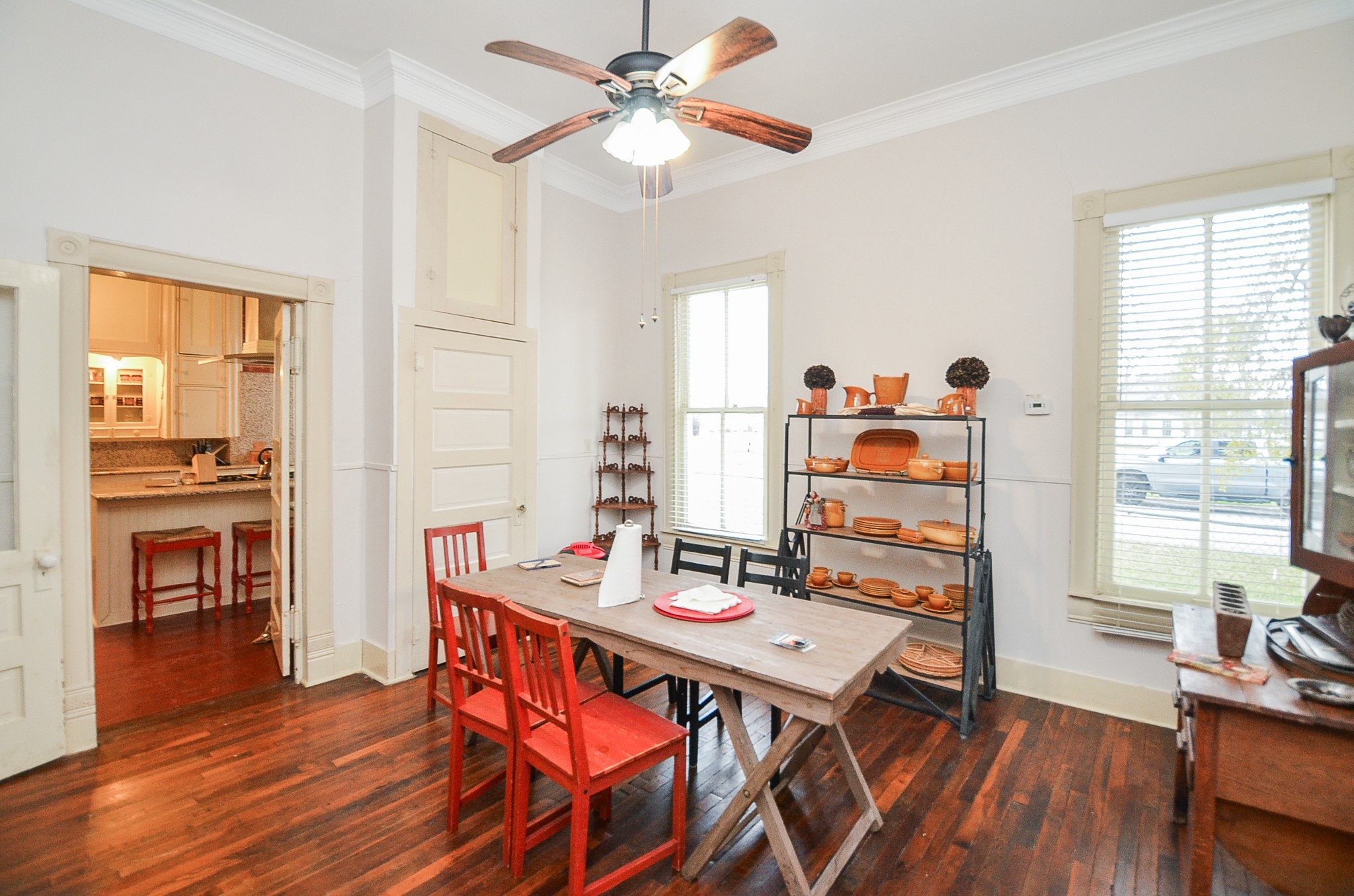 1205 12th Street Hempstead, TX 77445 - Photo 17 of 36 a view of a dining room with furniture window and wooden floor