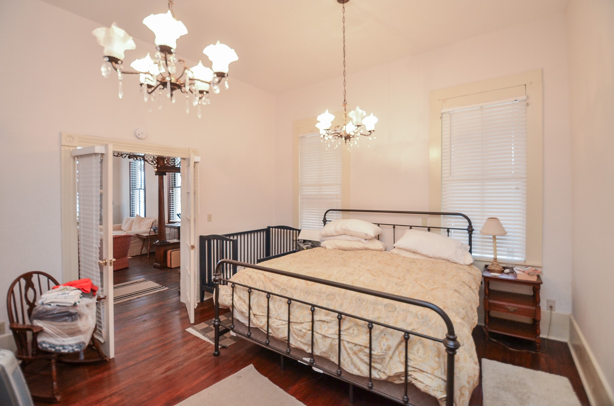 1205 12th Street Hempstead, TX 77445 - Photo 20 of 36 a bedroom with a bed and ceiling fan